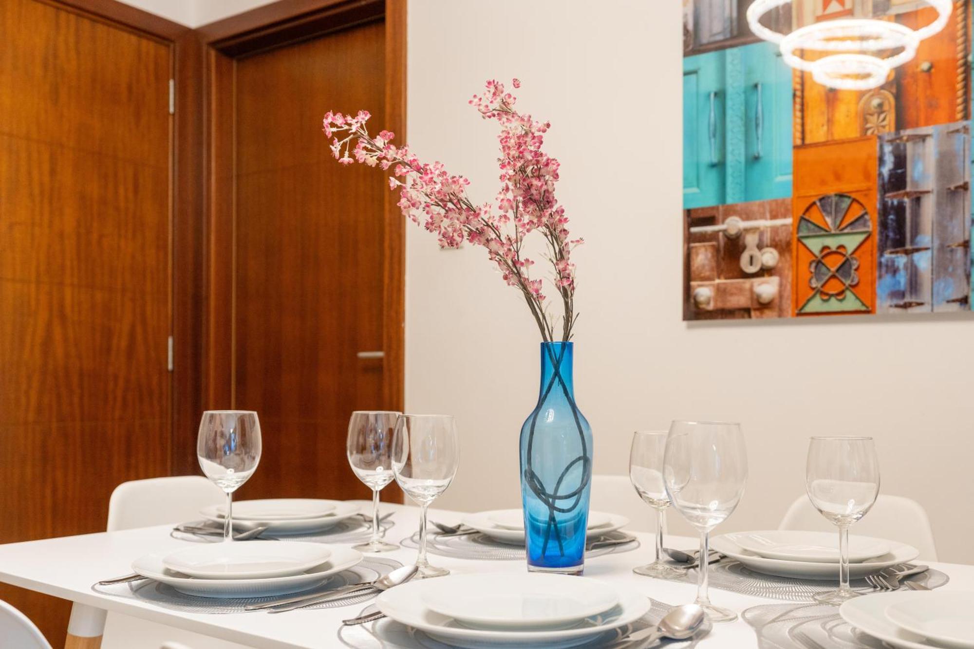 شقة Ultimate 2 Bedroom Next To Burj Khalifa With Opera With Fountain Views دبي