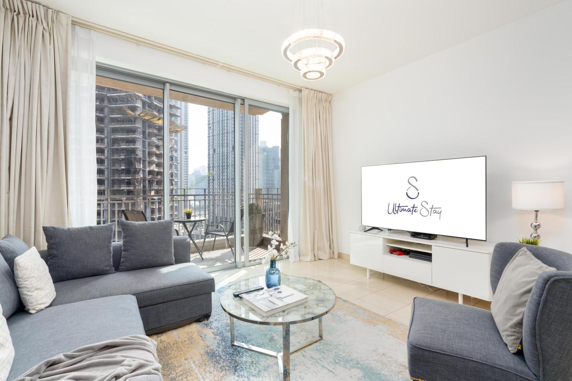 شقة Ultimate 2 Bedroom Next To Burj Khalifa With Opera With Fountain Views *